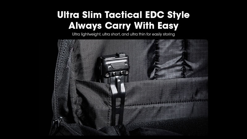 Nitecore EDC23 2500lm USB-C laetav eriti õhuke EDC taskulamp - Image 6