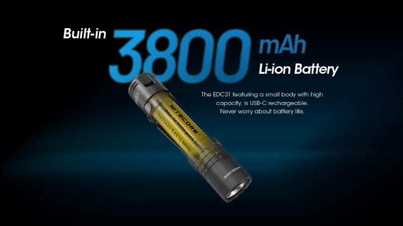 Nitecore EDC31 3500lm USB-C laetav EDC taskulamp - Image 7