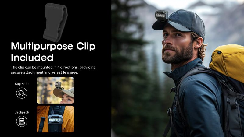 Nitecore HA23 UHE 600lm 3xAAA patareidega pealamp - Image 6