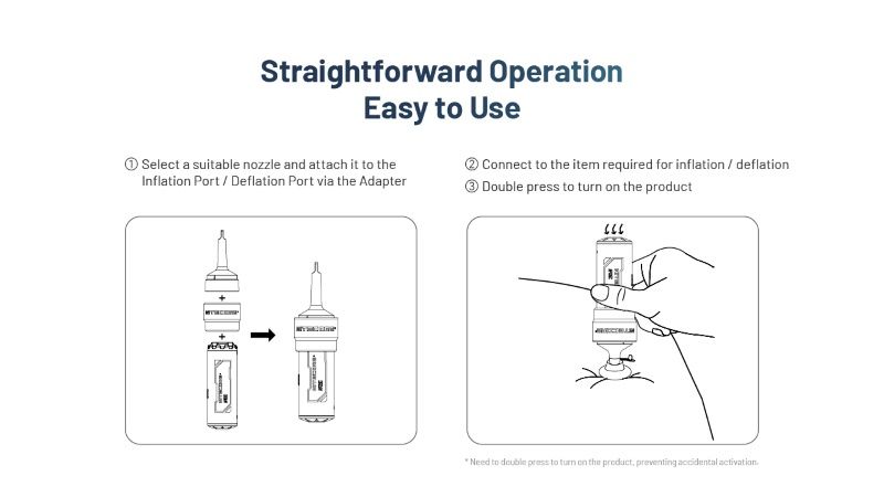 Nitecore AP05C ülikerge süsinikkiust õhupump - Image 4