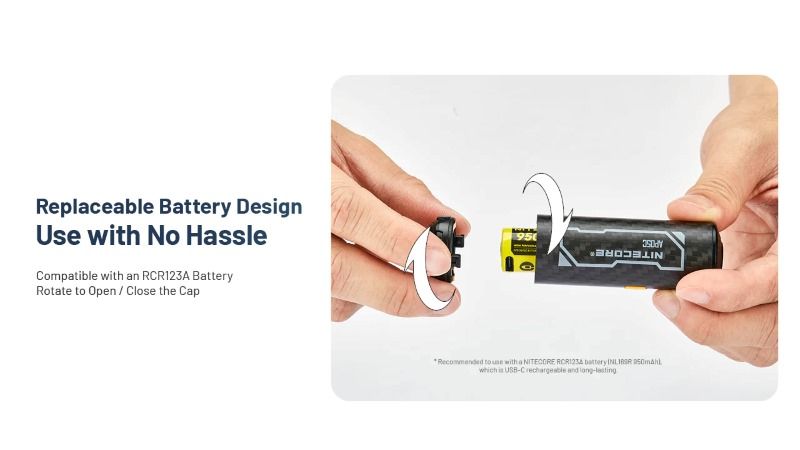 Nitecore AP05C ülikerge süsinikkiust õhupump - Image 6