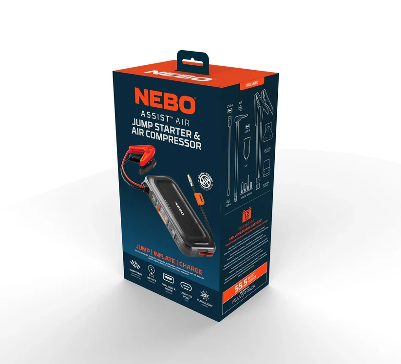 NEBO Assist Air käivitusabi/kompressor/akupank - Pilt 8